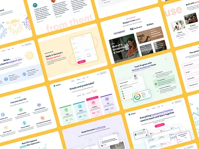 Skipper.io b2b brand brand guide brand identity branding colorful design homeschool icon illustration logo modern saas typography ux web design webflow website