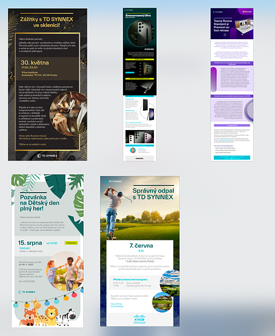 Recent Newsletters for TD SYNNEX brand branding design golf graphic design html invitation kids day luxury mailing newsletter photoshop promote typography vector