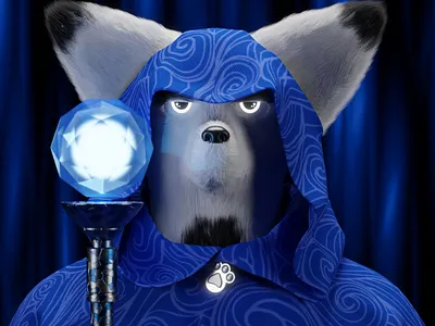 Water mage 3d 3d model blender cape character cloak clothing collection design fox fur illustration mage magic modeling nft saga staff wizard