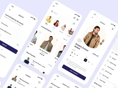 E-commerce App Design app design branding design ecommerce app ecommerce online app landing page design ui ux ux design