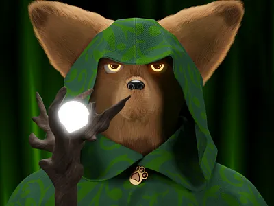 Nature mage 3d 3d model blender cape character cloak clothing collection design fox fur illustration mage magic modeling nft saga staff wizard