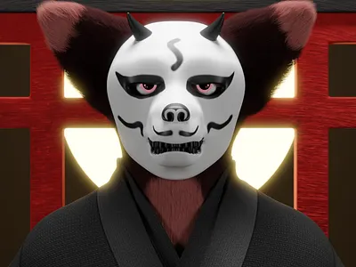 Keeper 3d 3d model 3dart blender character characterdesign clothing collection design fox fur illustration modeling nft nftart nfts saga