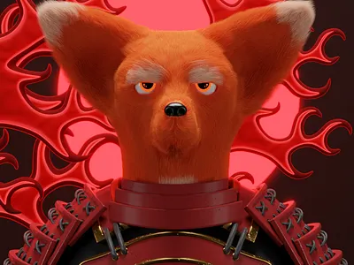 Warrior 3d 3d model 3dart blender character characterdesign clothing collection design fox fur illustration modeling nft nftart nfts saga