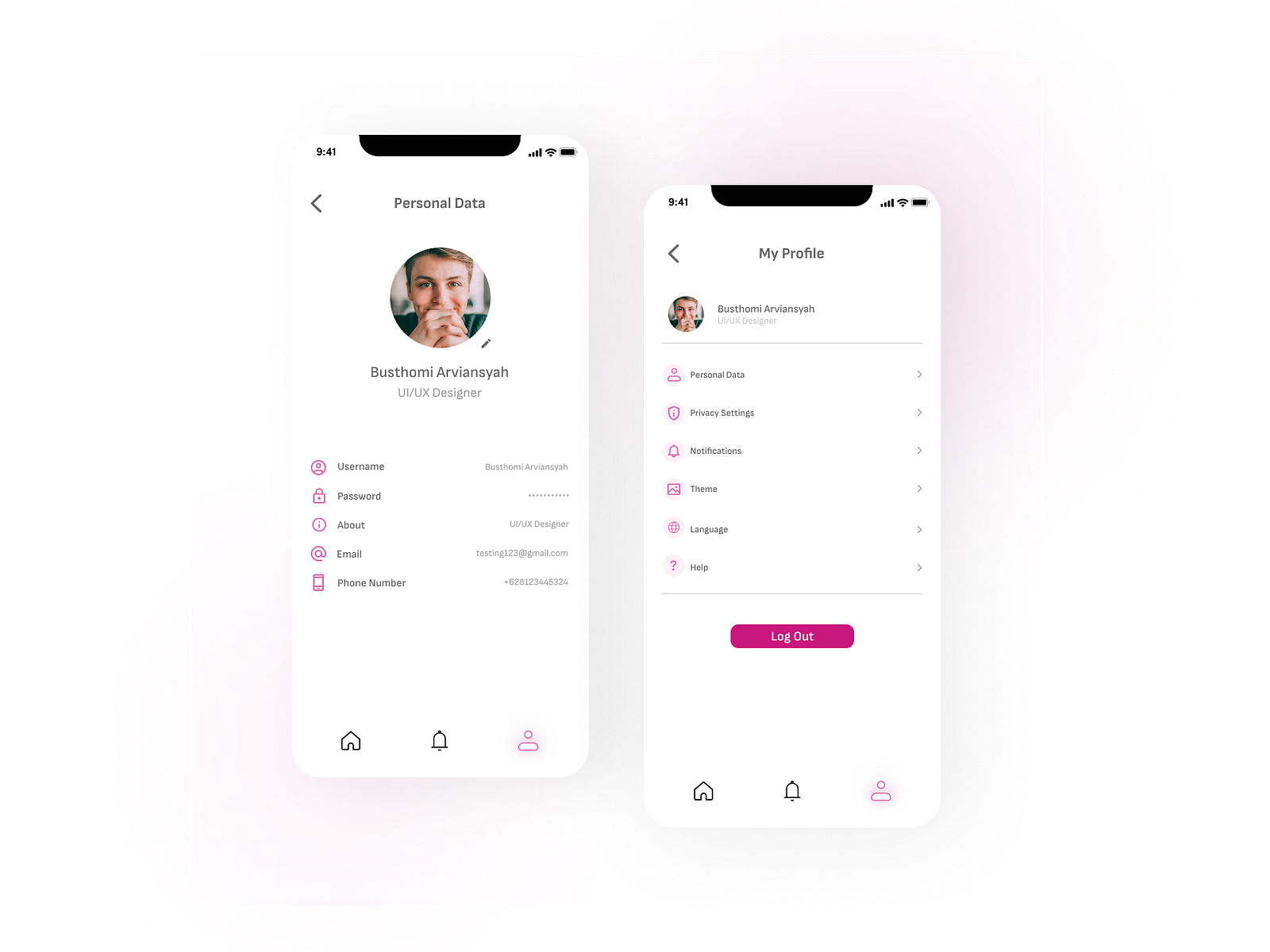 Profile UI Design [Mobile] by Muhammad Busthomi Arviansyah on Dribbble