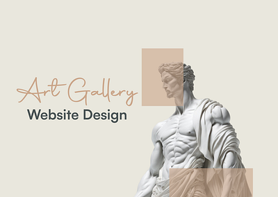 Art Gallery Website Design design graphic design illustration typography ui uiux ux web design