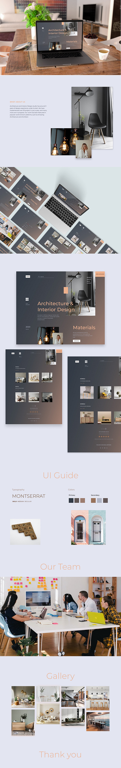 Architecture & Interior Design Landing Page architecture branding design figma interior design typography ui ux web design