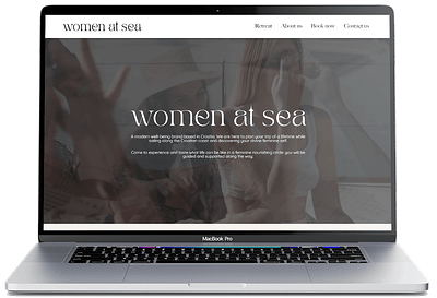 Women At Sea - UI/UX Design design sailing website ui ui design ux web design