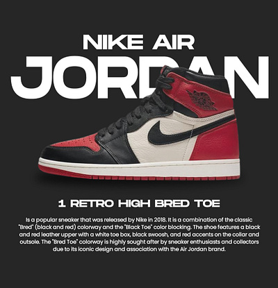 Poster design air jordan 1 branding design graphic design nike poster poster design sneakers poster