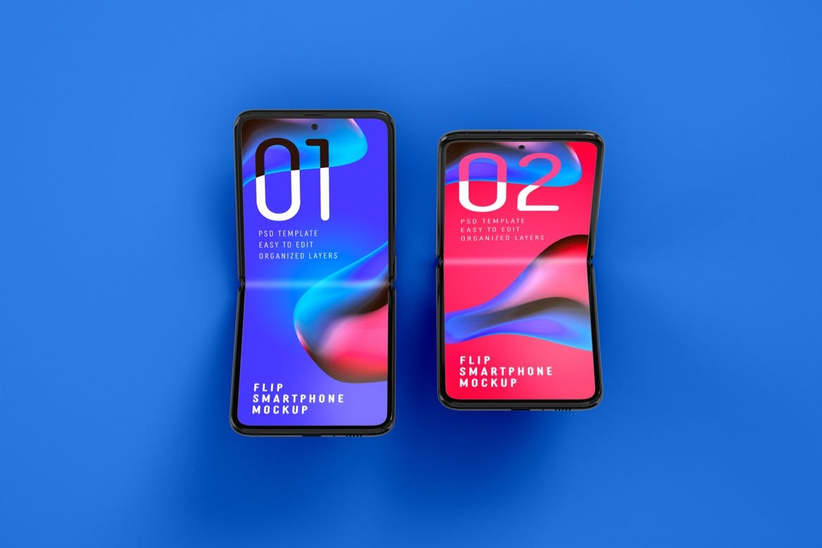 Galaxy Z Flip Mockup | Folding Smartphone abstract clean device display laptop mac macbook mockup phone phone mockup presentation realistic simple smartphone theme ui ux web webpage website