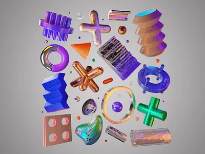 Aggressive colourful - 002 3d 3d illustration animation blender branding design illustration motion design motion graphics