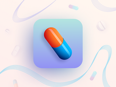 App Store Icon | Pills Check App app app store application aso design icon design illustration medical design medical icon mobile marketing pills icon