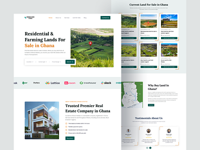 Real Estate Landing Page Design dashboard landing page mobile app ui product design real estate uidesign uiuxdesign visual design web design website redesign