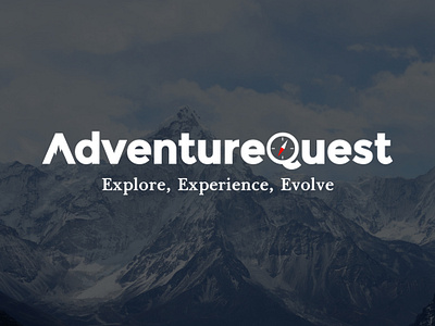 AdventureQuest logo (unused) adventure logo adventurequest alphabet logo branding design graphic design illustration logo typography