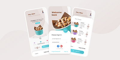 Bakery App Design adobe branding design graphic design illustration logo typography ui ux vector