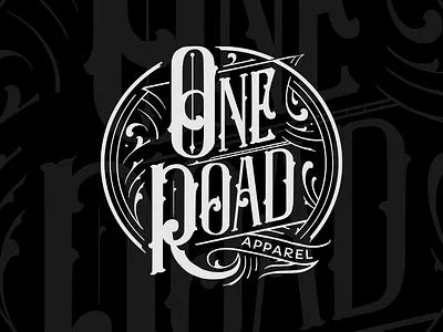 One Road Lettering design drawing handdrawn illustration lettering logo typography vintage