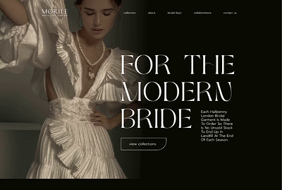 Landing page for Wedding Salon landing page ui webdesign lan