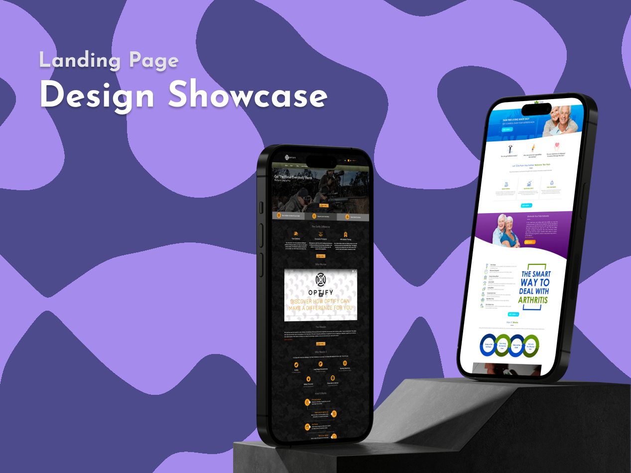 Landing Pages Design Showcase ecom design landing page lp ui