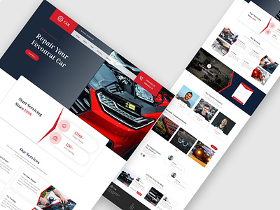 Car Repair website template app car repair car repair shop car repair website car website design figma design landing page ui ui design ui ux ui ux design web design web template website website design