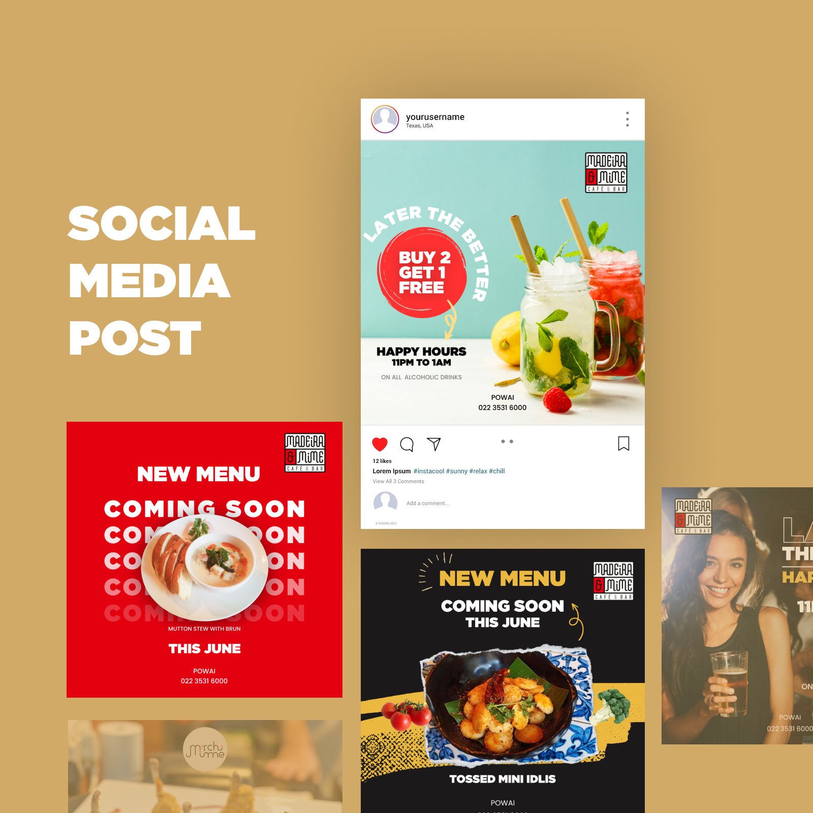 Example of Social Media Post For Cafe