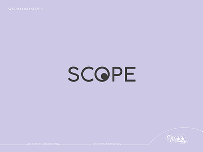Scope logo concept | text Logo | word Logo creative text creative word logo eye logo logo design scope logo design text logo word logo