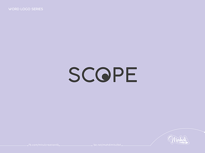 Scope logo concept | text Logo | word Logo creative text creative word logo eye logo logo design scope logo design text logo word logo