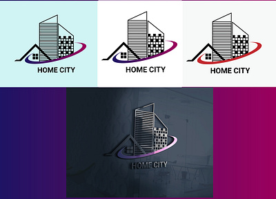 Concept : Home City - Logo Design (Unused ) appicon applogo brand identity creativelogo design girdlogo gradient logo logo room morden logo