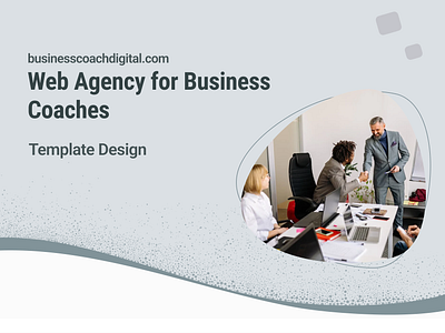 Web Agency for Business Coaches Template Design branding design typography ui webdesign