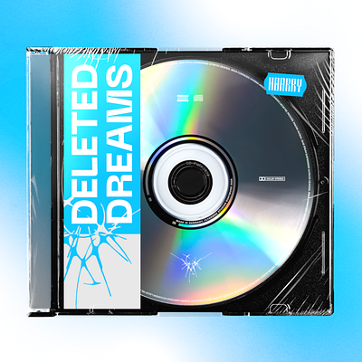 DELETED DREAMS Album cover for Hoarry album artwork cover design graphic design modern music