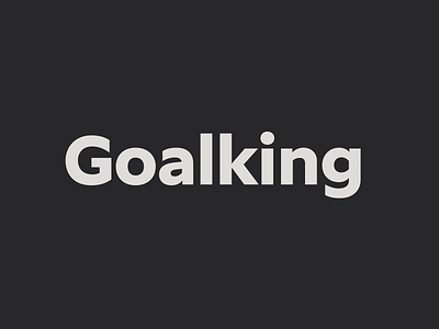 Goalking barcelona design font graphic design logo motion graphics sans type typography