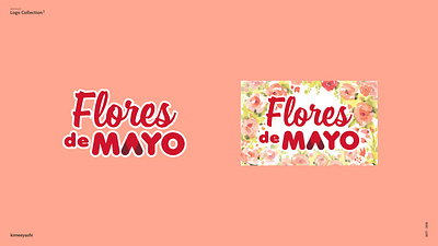 Flores de Mayo branding design event graphic design logo mall event typography vector