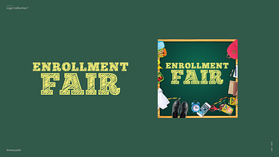 Enrollment Fair branding design event graphic design logo mall mall event type typography vector