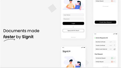 Signit app design mobileapp ui ux