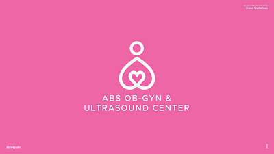 OB-GYN Logo branding center design graphic design illustration logo minimalist logo ob gyn pink ultrasound vector