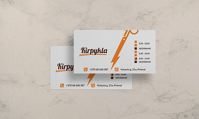 Hair Salon Business Card brand business card design graphic design hair salon hairstylist vector