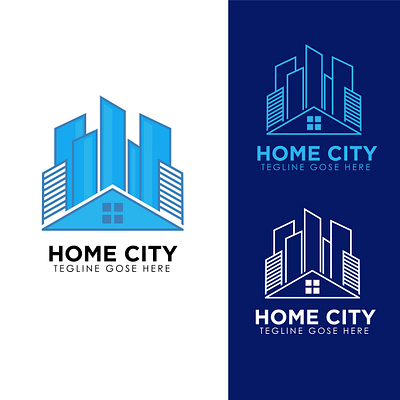 HOME CITY LOGO best logo branding city creative logo graphic design home home city logo logo follio logos real estate