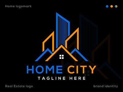 Concept : Home City - Real Estate Logo Design (Unused) brand identity bulding logo city city logo home logo house logo real estate real estate logo vect plus