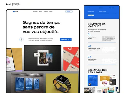 Page A Propos (about) de Studio Créatif | Kost Digital about page agence digital design studio kost digital landingpage sevice de design studio de design ui design web design