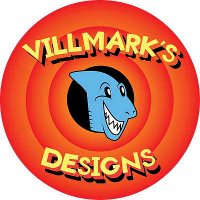 Looney Villmark graphic design illustration logo typography vector