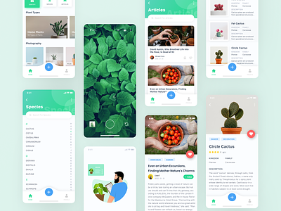 Plantium+ app branding design ui ux