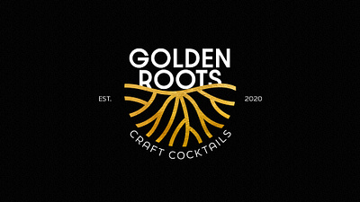 Golden Roots Craft Cocktails - New Logo aesthetic branding cocktails craft cocktails design graphic design identity logo logo design vector