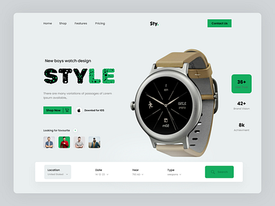 Watch selling website design design fashion fashion landing page graphic design grow your business landing page ui watch watch selling website design