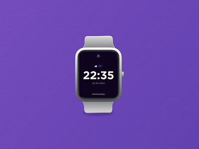 3d watch design by figma 3d app clean clock design illustration interaction interface smart watch time ui user experience ux