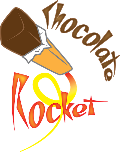 Chocolate Rocket branding design graphic design illustration logo typography vector