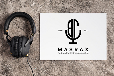 MASRAX - Podcast Logo appicon applogo brandlogo fevicon icon logo design logobrand logoconcept logodaily logodesigner logogrid logoidea logomark logoprocess moderlogo modernlogo monogram podcast professional logo symbol