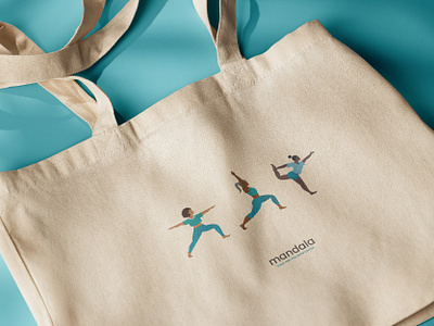 Mandala Yoga Tote Bag bag design graphic design illustration product