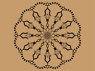 Simple Mandala design graphic design vector