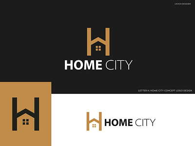 LETTER H, HOME CITY CONCEPT LOGO DESIGN best logo brand identity branding creative design home logo illustration logo logo design logofolio vect plus