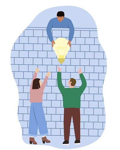 Sharing Ideas graphic design illustration vector