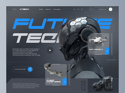 Website design for the emerging technology community ai artificial intelligence business design future innovation iot machine learninig robotics tech tech industry tech website technology ui ui design uiux web web design web ui website ui