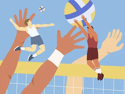 Volley Ball graphic design illustration vector volley ball